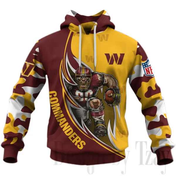 Washington Commanders 3D Printed Pullover Hoodie AZHD1174