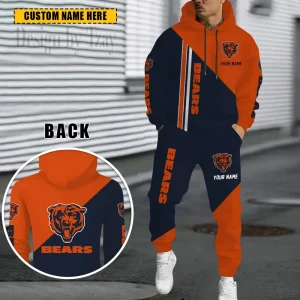 Chicago Bears Combo Hoodie And Sweatpants Gift For Fan AZHD1176