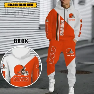 Cleveland Browns Combo Hoodie And Sweatpants Gift For Fan AZHD1178