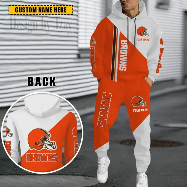 Cleveland Browns Combo Hoodie And Sweatpants Gift For Fan AZHD1178