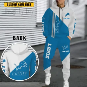 Detroit Lions Combo Hoodie And Sweatpants Gift For Fan AZHD1181