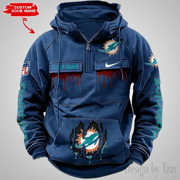 Miami Dolphins Fashionable Classic Street Hoodie AZVMHD945 - Image 4