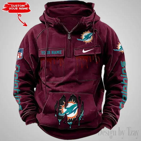 Miami Dolphins Fashionable Classic Street Hoodie AZVMHD945 - Image 5