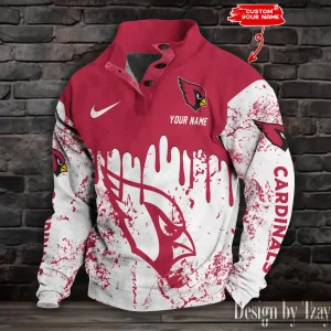 Arizona Cardinals Buttoned Collar Sweatshirt New Design 2025 S9DBSCH1932