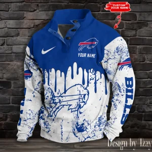 Buffalo Bills Buttoned Collar Sweatshirt New Design 2025 S9DBSCH1935