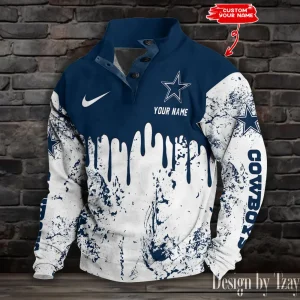 Dallas Cowboys Buttoned Collar Sweatshirt New Design 2025 S9DBSCH1940