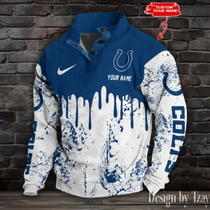 Indianapolis Colts Buttoned Collar Sweatshirt New Design 2025 S9DBSCH1945