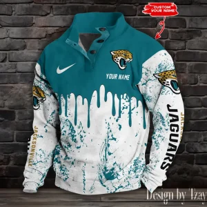 Jacksonville Jaguars Buttoned Collar Sweatshirt New Design 2025 S9DBSCH1946