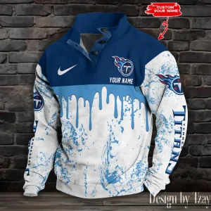 Tennessee Titans Buttoned Collar Sweatshirt New Design 2025 S9DBSCH1962