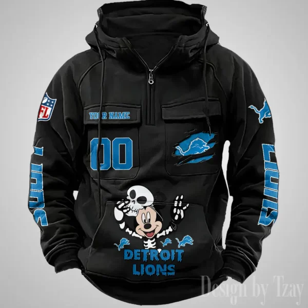 Detroit Lions Fashionable Classic Street Hoodie AZVMHD968 - Image 2