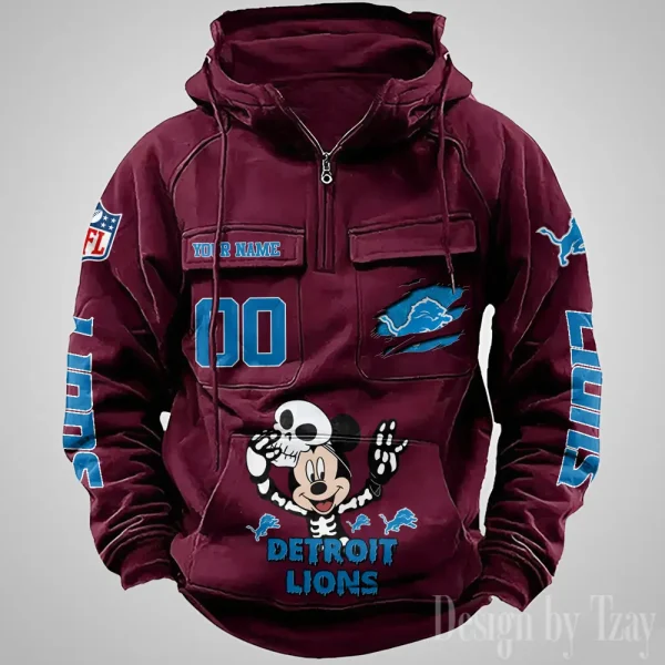 Detroit Lions Fashionable Classic Street Hoodie AZVMHD968 - Image 4