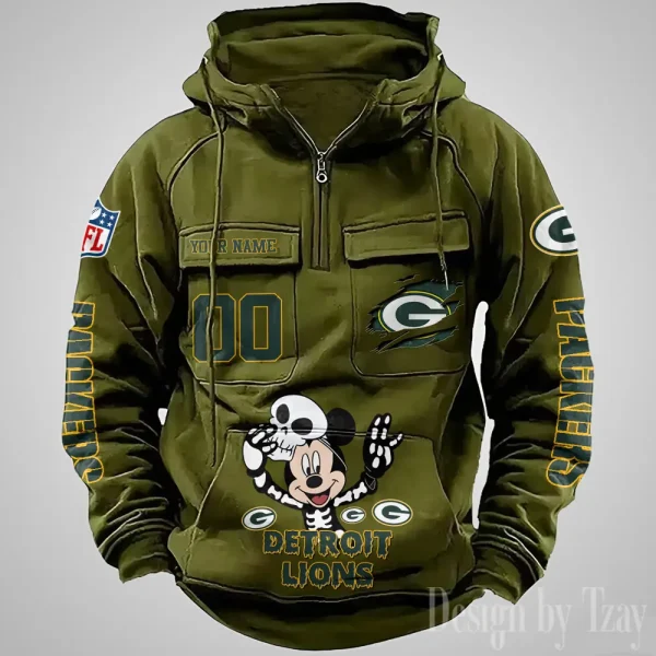 Green Bay Packers Fashionable Classic Street Hoodie AZVMHD969 - Image 2
