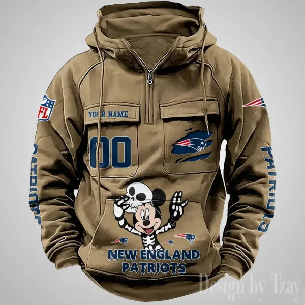 New England Patriots Fashionable Outerwear Men's Autumn Winter Hooded Sweatshirt Cool Motorcycle Shirt AZVMHD979 - Image 4