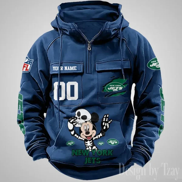 New York Jets Fashionable Outerwear Men's Autumn Winter Hooded Sweatshirt Cool Motorcycle Shirt AZVMHD982 - Image 5
