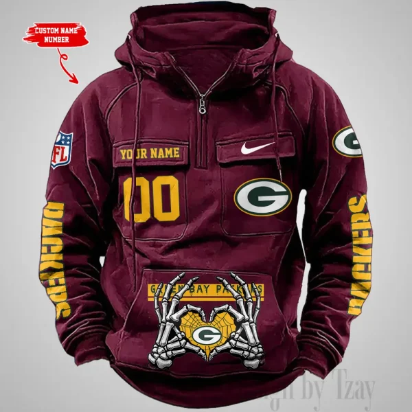 Green Bay Packers Fashionable Classic Street Hoodie AZVMHD1001 - Image 3