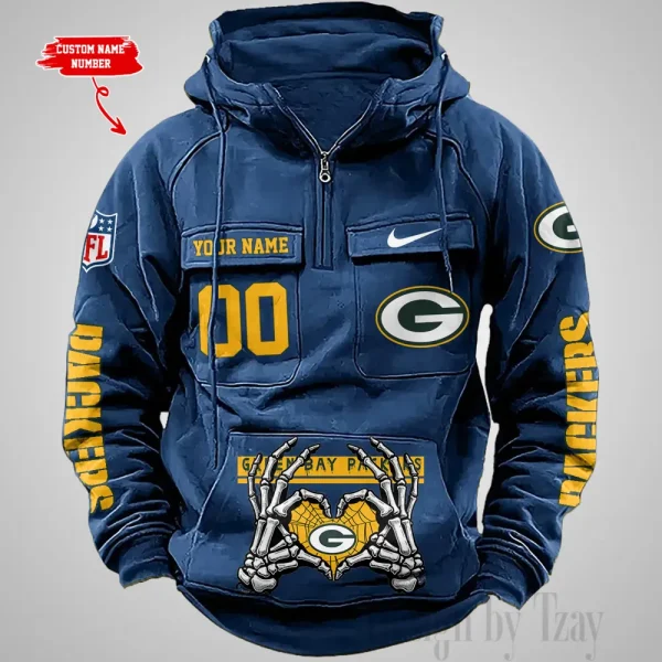 Green Bay Packers Fashionable Classic Street Hoodie AZVMHD1001 - Image 4