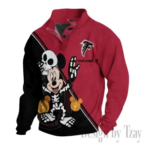 Atlanta Falcons Buttoned Collar Sweatshirt New Design 2025 S9DBSCH1965