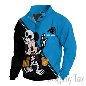 Carolina Panthers Buttoned Collar Sweatshirt New Design 2025 S9DBSCH1968