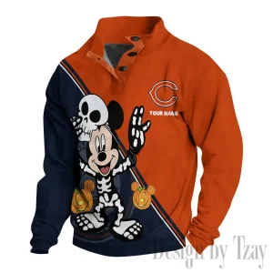 Chicago Bears Buttoned Collar Sweatshirt New Design 2025 S9DBSCH1969
