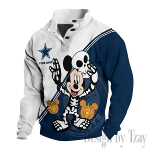 Dallas Cowboys Buttoned Collar Sweatshirt New Design 2025 S9DBSCH1972