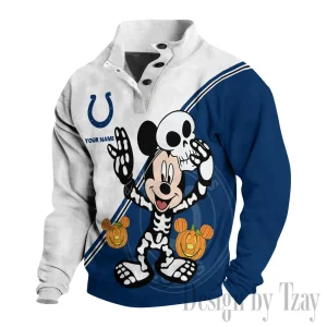 Indianapolis Colts Buttoned Collar Sweatshirt New Design 2025 S9DBSCH1977