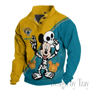 Jacksonville Jaguars Buttoned Collar Sweatshirt New Design 2025 S9DBSCH1978