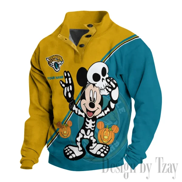 Jacksonville Jaguars Buttoned Collar Sweatshirt New Design 2025 S9DBSCH1978