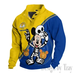 Los Angeles Rams Buttoned Collar Sweatshirt New Design 2025 S9DBSCH1982