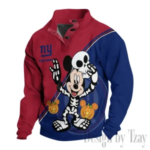 New York Giants Buttoned Collar Sweatshirt New Design 2025 S9DBSCH1987