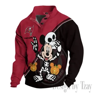 Tampa Bay Buccaneers Buttoned Collar Sweatshirt New Design 2025 S9DBSCH1993