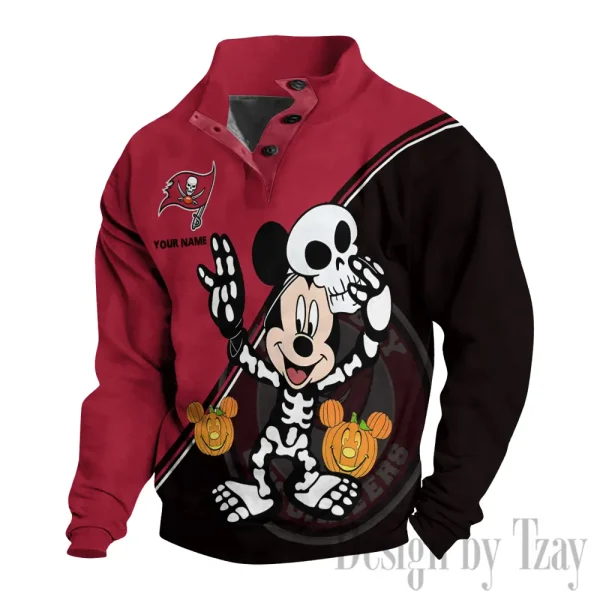 Tampa Bay Buccaneers Buttoned Collar Sweatshirt New Design 2025 S9DBSCH1993