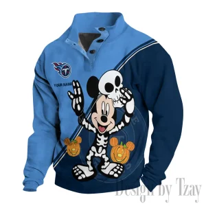 Tennessee Titans Buttoned Collar Sweatshirt New Design 2025 S9DBSCH1994