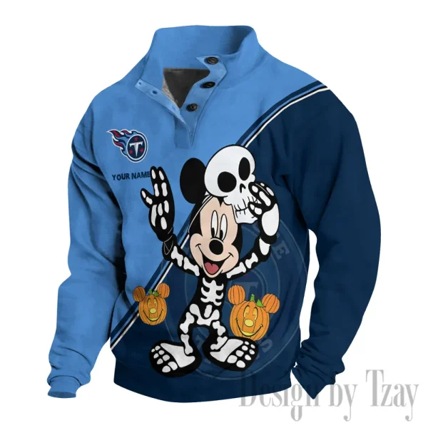 Tennessee Titans Buttoned Collar Sweatshirt New Design 2025 S9DBSCH1994