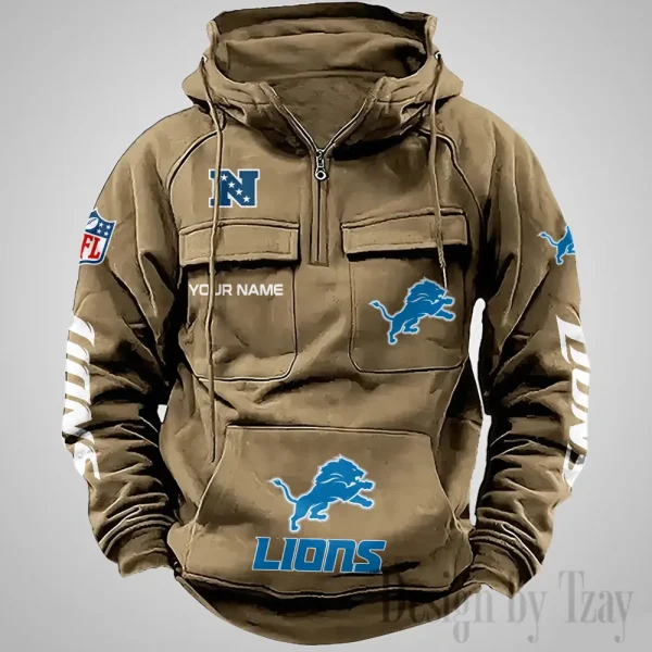 Detroit Lions Fashionable Classic Street Hoodie AZVMHD1032 - Image 3