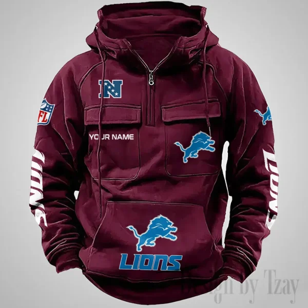 Detroit Lions Fashionable Classic Street Hoodie AZVMHD1032 - Image 4