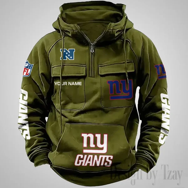 New York Giants Fashionable Outerwear Men's Autumn Winter Hooded Sweatshirt Cool Motorcycle Shirt AZVMHD1045 - Image 5