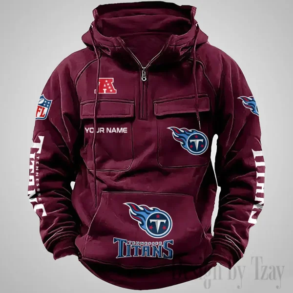 Tennessee Titans Fashionable Outerwear Men's Autumn Winter Hooded Sweatshirt Cool Motorcycle Shirt AZVMHD1052 - Image 3
