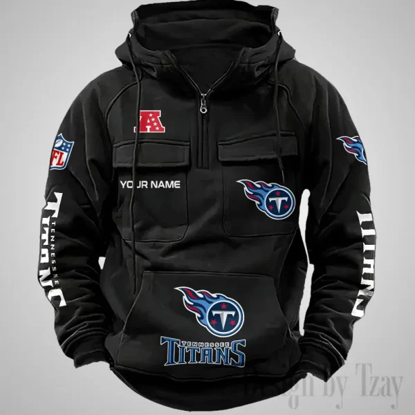 Tennessee Titans Fashionable Outerwear Men's Autumn Winter Hooded Sweatshirt Cool Motorcycle Shirt AZVMHD1052 - Image 4