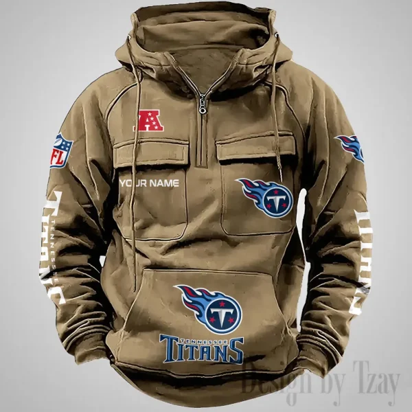 Tennessee Titans Fashionable Outerwear Men's Autumn Winter Hooded Sweatshirt Cool Motorcycle Shirt AZVMHD1052 - Image 5