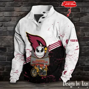 Arizona Cardinals Buttoned Collar Sweatshirt New Design 2025 S9DBSCH1996