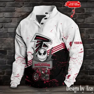 Atlanta Falcons Buttoned Collar Sweatshirt New Design 2025 S9DBSCH1997