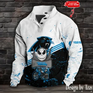 Carolina Panthers Buttoned Collar Sweatshirt New Design 2025 S9DBSCH2000