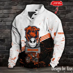 Chicago Bears Buttoned Collar Sweatshirt New Design 2025 S9DBSCH2001