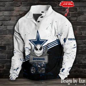 Dallas Cowboys Buttoned Collar Sweatshirt New Design 2025 S9DBSCH2004
