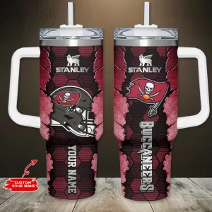 Tampa Bay Buccaneers Simple Modem 40oz Tumbler With Handle And Straw Lid AZC40OZT762