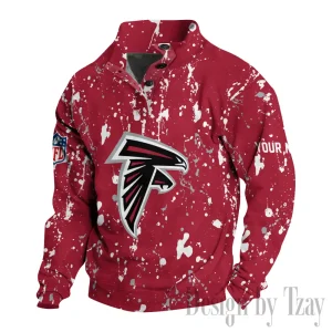 Atlanta Falcons Buttoned Collar Sweatshirt New Design 2025 S9DBSCH2009