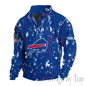 Buffalo Bills Buttoned Collar Sweatshirt New Design 2025 S9DBSCH2011