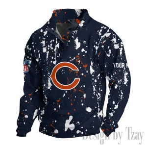 Chicago Bears Buttoned Collar Sweatshirt New Design 2025 S9DBSCH2013