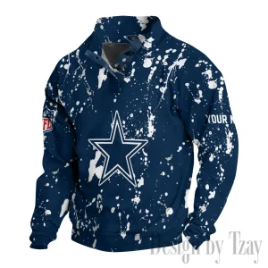 Dallas Cowboys Buttoned Collar Sweatshirt New Design 2025 S9DBSCH2016