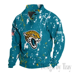 Jacksonville Jaguars Buttoned Collar Sweatshirt New Design 2025 S9DBSCH2022